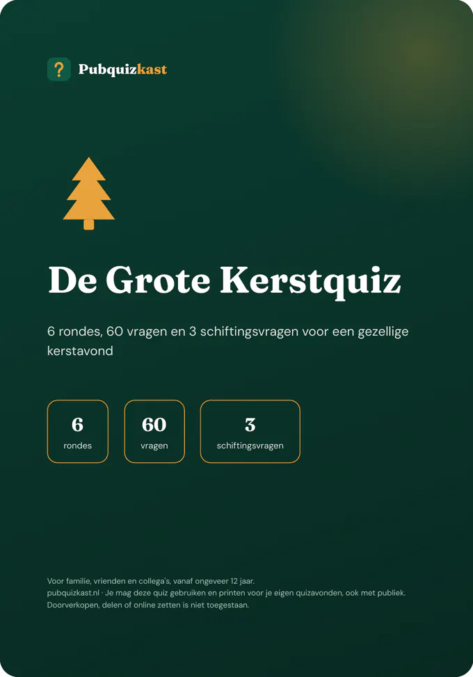 Voorkant van De Grote Kerstquiz