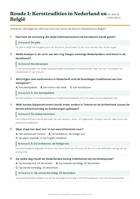Voorbeeldpagina: quizmasterboek