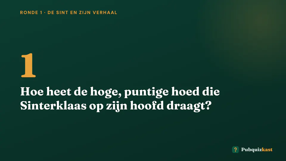 De Sinterklaasquiz: presentatie op de tv